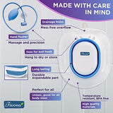 Sitz Bath for Hemorrhoids Soak and Postpartum Care | Toilet Seat | Bartholin Cyst Tub | at Home Soaking Procedures for Man and Detox Vaginal Steaming for Women with Massage Hand Flusher