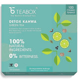 Teabox Detox Kahwa Green Tea Bags 100 pcs | For Natural Body Cleanse & Cold Relief | Made with 100% Indian Herbs & Spices