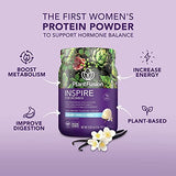 PlantFusion Inspire Plant Protein Powder for Women - Low Carb Protein Powder for Lean Muscle Support - Keto, Gluten Free, Soy Free, Non-Dairy, No Sugar, Non-GMO - Natural-No Stevia 0.85 lb