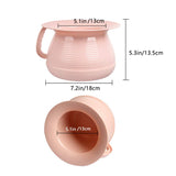 OOCOME Chamber Pot Bedpan Urinal Bottle Urine Pots Potty Pee Bucket Bedside Urinal with Lids to Prevent Odors, Suitable for Kids, Women and Men (Pink)