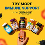 Sakoon nutrition Black Seed Oil & Honey Gummies W/ 2%+ THYMOQUINONE | Nigella Sativa Seeds| Super antioxidant for Immune Support, Joints, Digestion, Hair & Skin | 60 Gummies