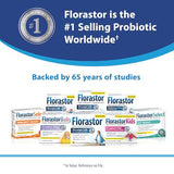 Florastor Probiotics for Digestive & Immune Health, 54 Capsules, Probiotics for Women & Men, Dual Action Helps Flush Out Bad Bacteria & boosts The Good with Our Unique Strain Saccharomyces boulardii