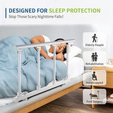 CanFord Bed Rails for Elderly Adults Safety, Folding Bedside Assist Rail Handle, Fall Prevention Safety Hand Guard Grab for Seniors & Surgery Patients, Fit King, Queen, Full, Twin(Tool-Free Assembly)