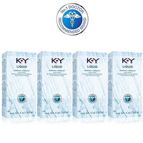 K-Y Liquid Personal Lubricant 4.5 oz (Quantity of 4)