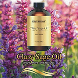 100% Clary Sage Pure Essential Oil - Premium Clary Sage Oil for Aromatherapy, Massage, Topical & Household Uses - 1 fl oz (Clary Sage)