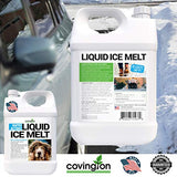 Ice Melt, Pet Safe Ice Melt, De Icer for Sidewalks, Driveways, Decks, & Concrete. Spray Pet Friendly Liquid Ice Melt, Covers More Ground & Easier than Spreading Salt Pellets, USA Made-1 Gallon