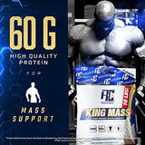 Ronnie Coleman Signature Series King Mass XL Mass Gainer Protein Powder, Muscle Gainer, 60g Protein, 180g Carbohydrates, 1,000+ Calories, Creatine and Glutamine, Cookies N' Cream, 10 Pound