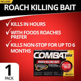 Combat Max Roach Killing Bait, Small Roach Bait Station, 12 Count (Pack of 12)