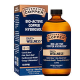 Sovereign Copper Bio-Active Colloidal Copper Hydrosol, Daily+ 4-in-1 Wellness Supplement for Joint and Bone*, Hair, Skin and Nails*, Cardiovascular Health* and Energy and Metabolism Support*, 16oz
