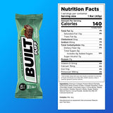 Built Puffs Bars, 12 Count Protein Bar - High Protein Energy Bars, Collagen, Gluten Free, Chocolate Covered, Low Carb, Low Calorie, Low Sugar, Delicious Protein, Healthy Snack (Mint Brownie)