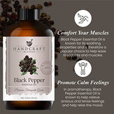 Handcraft Black Pepper Essential Oil - 100% Pure and Natural - Premium Therapeutic Grade with Premium Glass Dropper - Huge 4 fl. Oz