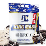 Ronnie Coleman Signature Series King Mass XL Mass Gainer Protein Powder, Muscle Gainer, 60g Protein, 180g Carbohydrates, 1,000+ Calories, Creatine and Glutamine, Cookies N' Cream, 10 Pound