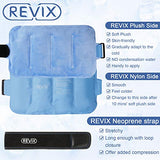 REVIX Gel Ice Pack for Back Injuries and Pain Relief (16"X9") Soft Plush Lining Ice Wrap for Lower Back, Shoulder, Hip, Arm & Knee, Cold Compress Therapy for Swelling, Bruises