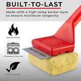 Grill Rescue BBQ Replaceable Scraper Cleaning Head, Bristle Free - Durable and Unique Scraper Tools for Cast Iron or Stainless-Steel Grates, Barbecue Cleaner (Grill Brush)