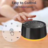 Brown Noise White Noise Machine with 30 Soothing Sounds 12 Colors Night Light Sound Machine for Adults Baby Kids Sleep Machines 36 Volume Levels Memory Function 5 Timers for Home Office Travel