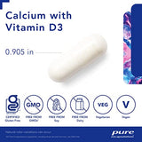 Pure Encapsulations Calcium with Vitamin D3 | Dietary Supplement to Support Bone, Colon, and Cardiovascular Health* | 180 Capsules