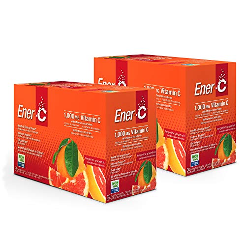 EnerC Tangerine Grapefruit Multivitamin Drink Mix, 1000mg Vitamin C