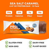 PROBAR - PROTEIN Bar, Sea Salt Caramel, Non-GMO, Gluten-Free, Healthy, Plant-Based Whole Food Ingredients, Natural Energy (12 Count)