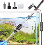 Suness Electric Aquarium Vacuum Gravel Cleaner: 36W Automatic Fish Tank Gravel Cleaner Vacuum with Strong Suction for Water Change Wash Sand Water Shower and Water Circulation, Timed Off