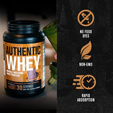 Jacked Factory Authentic Whey Muscle Building Whey Protein Powder - Low Carb, Non-GMO, No Fillers, Mixes Perfectly - Delicious Salted Chocolate Caramel Flavor - 2LB Tub