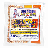 Great Northern Popcorn Company Antique Style Popcorn Popper, 8 oz Packs, Kernels, Pack of 40