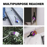 Ruizzrlhb Grabber Reacher Tool 32 Inch 2-Pack with Strong Grip Magnetic,Trash Picker Grabber 360°Rotating Anti-Slip Jaw for Elderly,Trash Claw Grabber Mobility Aid Reaching Assist Tool,Purple