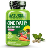 NATURELO One Daily Multivitamin for Women - Energy Support - Whole Food Supplement to Nourish Hair, Skin, Nails - Non-GMO - No Soy - Gluten Free - 240 Capsules | 8 Month Supply