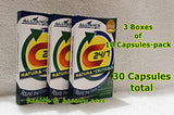3 Boxes C24/7 Natura- Ceuticals Dietary Food Supplement of 10 Tablets Pack (30 Tablets)