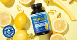 Triple Strength Omega 3 Fish Oil | 3600 mg EPA & DHA | Over 2,000mg of Omega-3 Fatty Acids | Over 1,200mg EPA + 800mg DHA | Best Essential Fatty Acids | Premium Burpless Softgel Supplements (120 Ct)