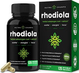 NutraChamps Rhodiola Rosea Capsules [120] Rosavin Plus Salidrosides | Rhodiola Rosea Extract Supplement | 300mg Vegan Pills | Rhodiola for Energy, Stress Relief, Mood Support and Focus