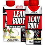 Lean Body Ready-to-Drink Vanilla Protein Shake, 20g Protein, Whey Blend, 0 Sugar, Gluten Free, 22 Vitamins & Minerals, (Recyclable Carton & Lid - Pack of 4)