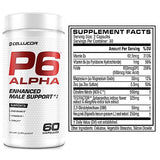 Cellucor P6 Alpha - Enhanced Support for Men | Supports Lean Muscle & Strength | Natural Support Supplement with TESTFACTOR, DIM & Fenugreek - 60 Veggie Capsules