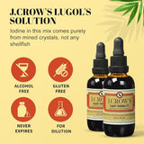 J.Crow's Lugol's Solution of Iodine 2% 2oz (2 Bottles)