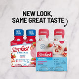 SlimFast Meal Replacement Shake, Original Strawberries & Cream, 10g of Ready to Drink Protein, 11 Fl. Oz Bottle, 4 Count (Pack of 3) (Packaging May Vary)