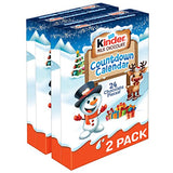 Kinder Joy Christmas Advent Calendar, Chocolate Candy Treats Inside, Perfect Holiday Gift for Kids, White, 24 Count, Pack of 2