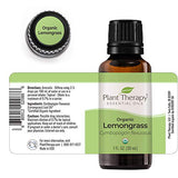 Plant Therapy Organic Lemongrass Essential Oil 100% Pure, USDA Certified Organic, Undiluted, Natural Aromatherapy, Therapeutic Grade 30 mL (1 oz)