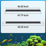 Gamalta Aquarium Light, 42W 24/7 Lighting Cycle, Sunrise/Daylight/Moonlight Mode and Custom Mode with Expandable Bracket, Adjustable Timer and 7 Color Brightness for 48~54IN