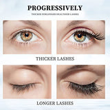 Eyelash Growth Serum - Fuller & Longer Looking Eyelashes Lash Enhancing Serum for Natural Lashes or Lash Extensions & Brows, Vegan & Cruelty-Free