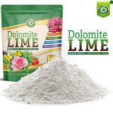 Dolomite Lime - Made in USA - Garden Soil Amendment Fertilizer for Plants. Calcium/Magnesium Additive. Safely Raise & Stabilize pH - Earthbox Tomatoes & Peppers Blossom End Rot. OMRI Listed