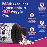 Surebounty Probiotics for Women, 120 Billion CFU 34 Strains, Prebiotics + Digestive Enzymes + Cranberry, Highest Potency, 4-in-1 Feminine Probiotic, Digestive, Vaginal, Mood, Immune Support, 30 Caps