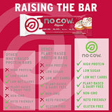 No Cow Dipped High Protein Bars, Frosted Gingerbread Cookie, 20g Plant Based Vegan Protein Snacks, Keto Friendly, Low Sugar, Low Carb, Low Calorie, Gluten Free, Naturally Sweetened, Dairy Free, Non GMO, Kosher, 12 Pack