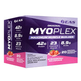 EAS Original MYOPLEX Maximum Muscle Builder - Meal Replacement Protein Mix - Strawberry Milkshake - 20 Individual Packets - Quality Protein Blend - 42g Per Serving