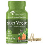 TERRA KAI ORGANICS Organic Super Veggies Supplement Gluten/Gelatin Free, Non GMO, Soy Free & Vegan | Green Superfood Capsules | 16 Vegetables (90 Count) (Veggies)