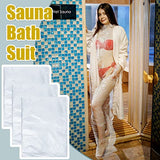 Xtinmee 20 Pcs Disposable Body Wraps PE Sauna Bath Suit Plastic Body Far Infrared Sauna Wrap for Women Men Spa Bathtub Weight Loss Detox, Clear