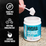 HYDRASURGE Electrolyte Powder - Hydration Supplement with Key Minerals, Himalayan Sea Salt, Coconut Water, More - Keto Friendly, Sugar Free & Naturally Sweetened - 60 Servings, Refreshing Fruit Punch