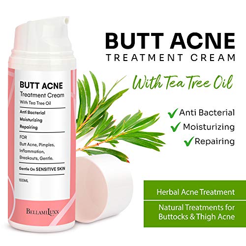 BellamiLuxx Butt Acne Clearing Lotion, Pure Plants Extracts for Reduce Acne and Pimples, Balance Skin Moisture/Sebum, Keep Buttocks Skin Delicate, and Smooth