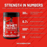 Six Star Whey Protein Powder Whey Protein Plus Whey Protein Isolate & Peptides Lean Protein Powder for Muscle Gain Muscle Builder for Men & Women Strawberry Smoothie, 1.8 lbs, Package Varies