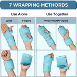 Comfytemp Wrist Ice Pack Wrap for Carpal Tunnel Relief, 2 Packs, Gel Cold Packs for Hand Injuries Reusable, Hot Cold Compress Therapy Brace for Achilles Tendonitis, Tenosynovitis, Rheumatoid Arthritis