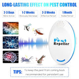 4pack Ultrasonic Pest Repellent Control pest Repeller Plug in Bug Repellent Indoor mice Spider Repellent for House Indoor Mouse Repellent Indoor Repel Flea,Rats,Roaches,Cockroaches,Fruit Fly,Rodent