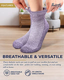 Pembrook Ankle Diabetic Socks for Women & Men | 6 Pairs | Wide Non Binding Socks Quarter Length | Edema Neuropathy Socks